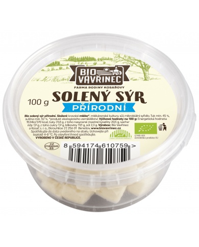 Solený sýr přírodní, 100 g