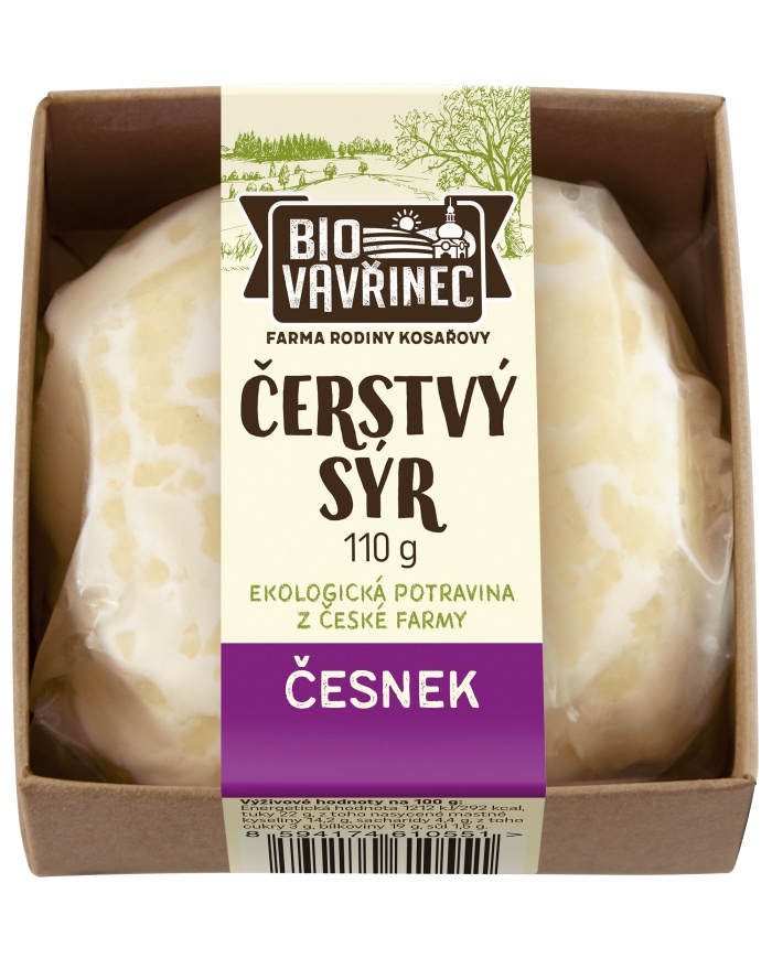 Čerstvý sýr česnek, 110 g