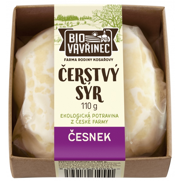 Čerstvý sýr česnek, 110 g