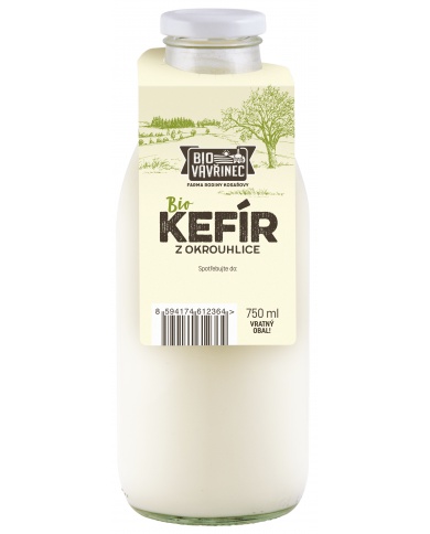 Kefír z Okrouhlice, sklo, 750 ml