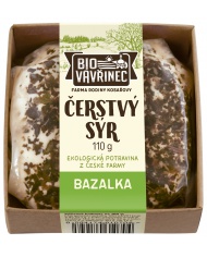 Čerstvý sýr bazalka, 110 g