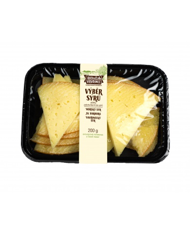 Výběr polotvrdých sýrů, Sýr sv. Babrora, Horský sýr, Vavřinecký sýr, 200 g