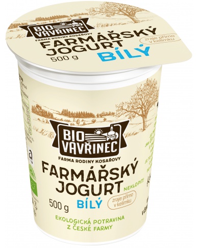 Farmářský jogurt bílý, 500 g