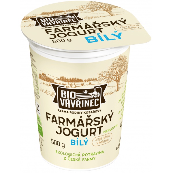 Farmářský jogurt bílý, 500 g