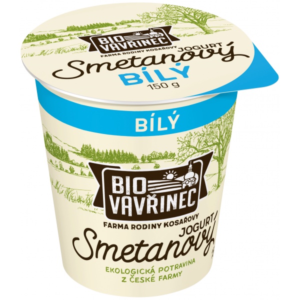Smetanový jogurt bílý, 150 g