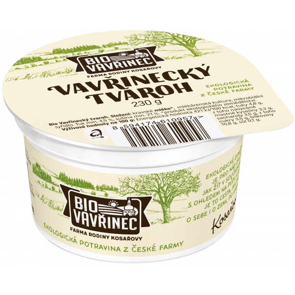 Vavřinecký tvaroh, 230 g