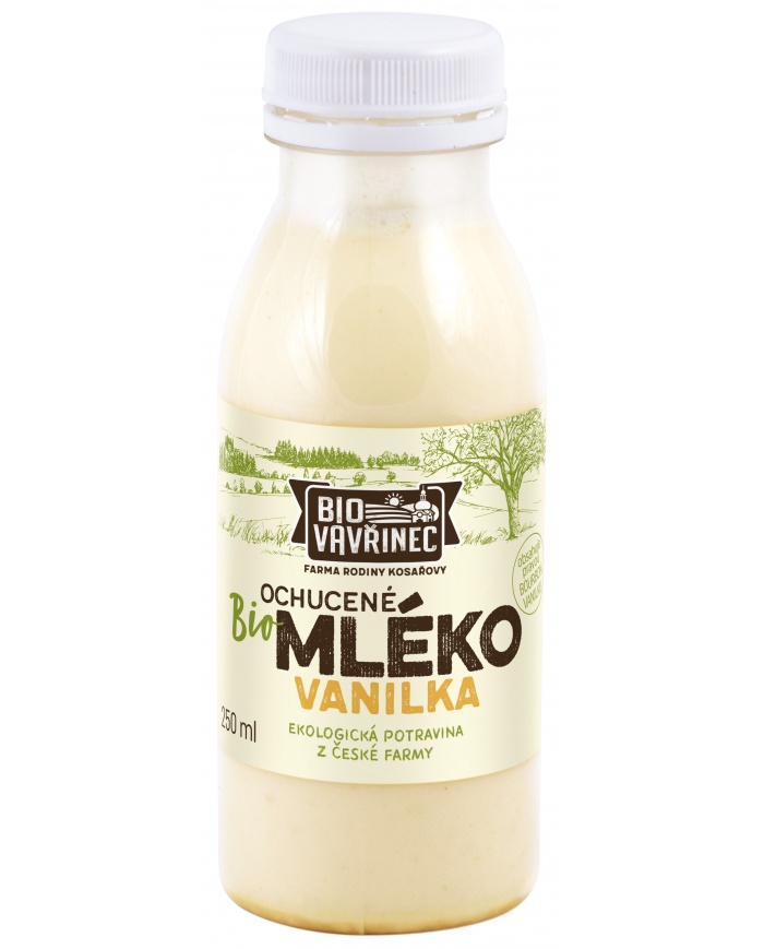 Mléko ochucené vanilka, 250 ml