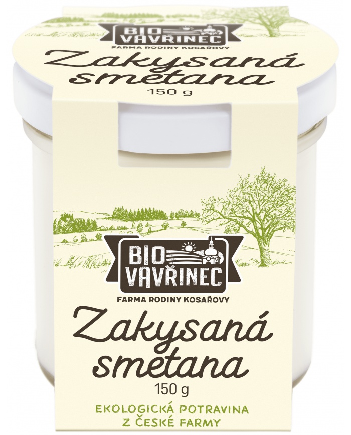 Zakysaná smetana 16%, sklo, 150 g