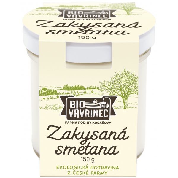 Zakysaná smetana 16%, sklo, 150 g