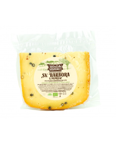 Krájený sýr sv. Barbory s pepřem, cca 120 g