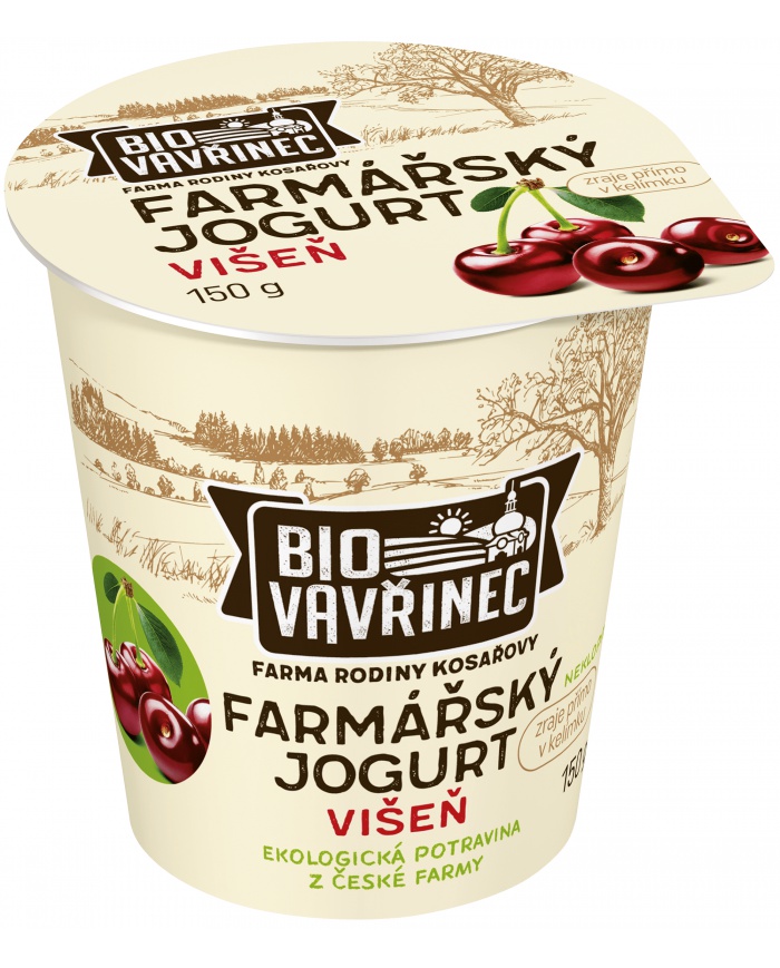 Farmářský jogurt višeň, 150 g