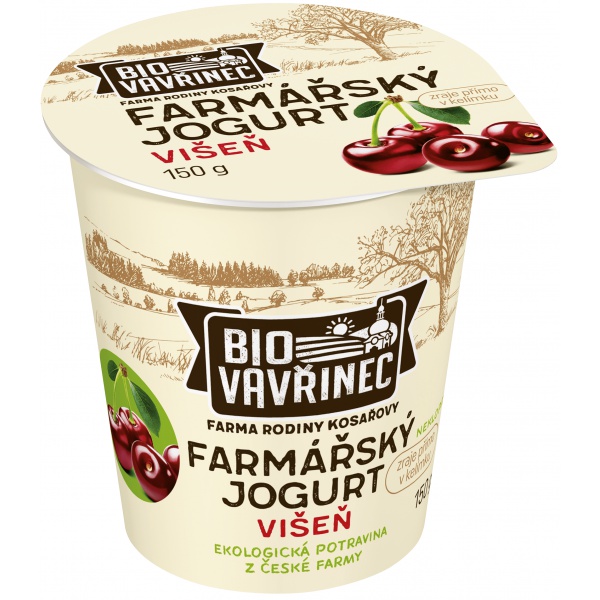 Farmářský jogurt višeň, 150 g
