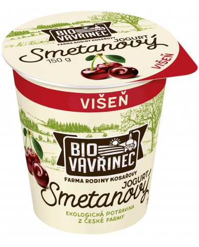Smetanový jogurt višeň, 150 g