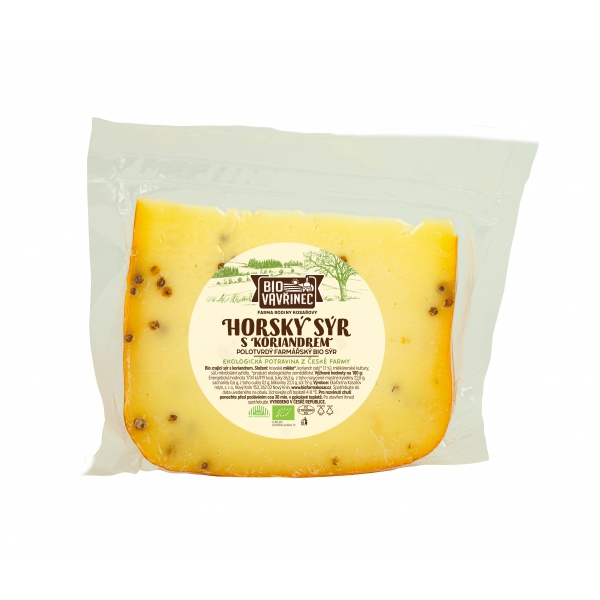 Krájený sýr Horský sýr s koriandrem, cca 120 g