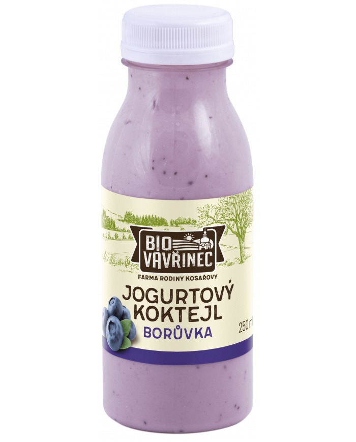 Jogurtový koktejl borůvka, 250 ml