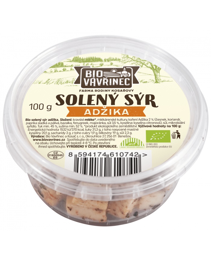 Solený sýr adžika, 100 g