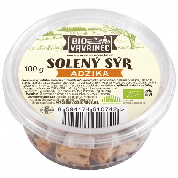 Solený sýr adžika, 100 g