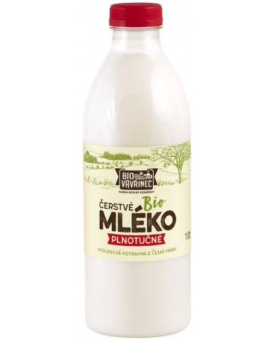 Mléko plnotučné 3,5%, 1000 ml