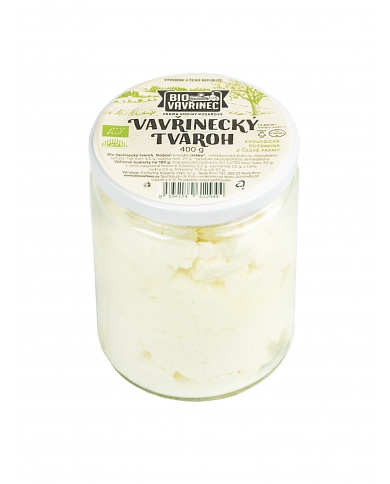 Vavřinecký tvaroh, sklo, 400 g