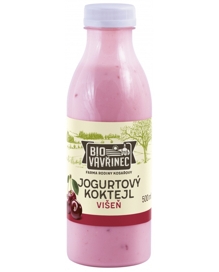 Jogurtový koktejl višeň, 500 ml