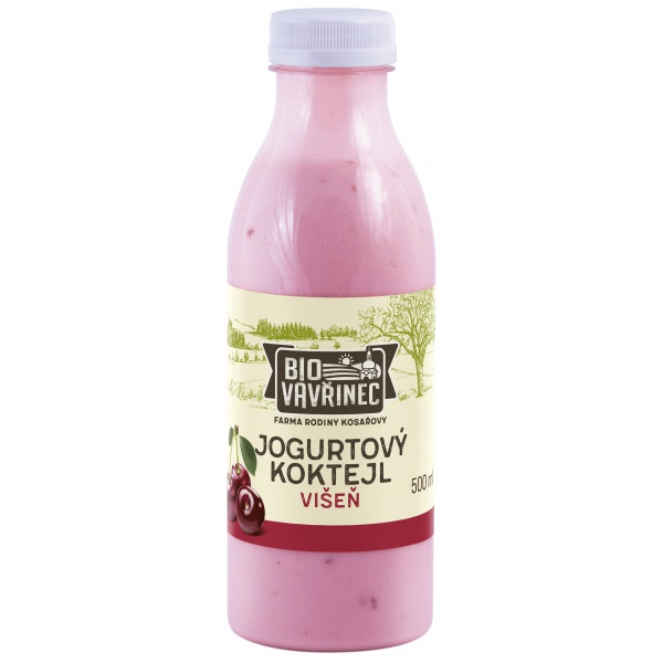 Jogurtový koktejl višeň, 500 ml