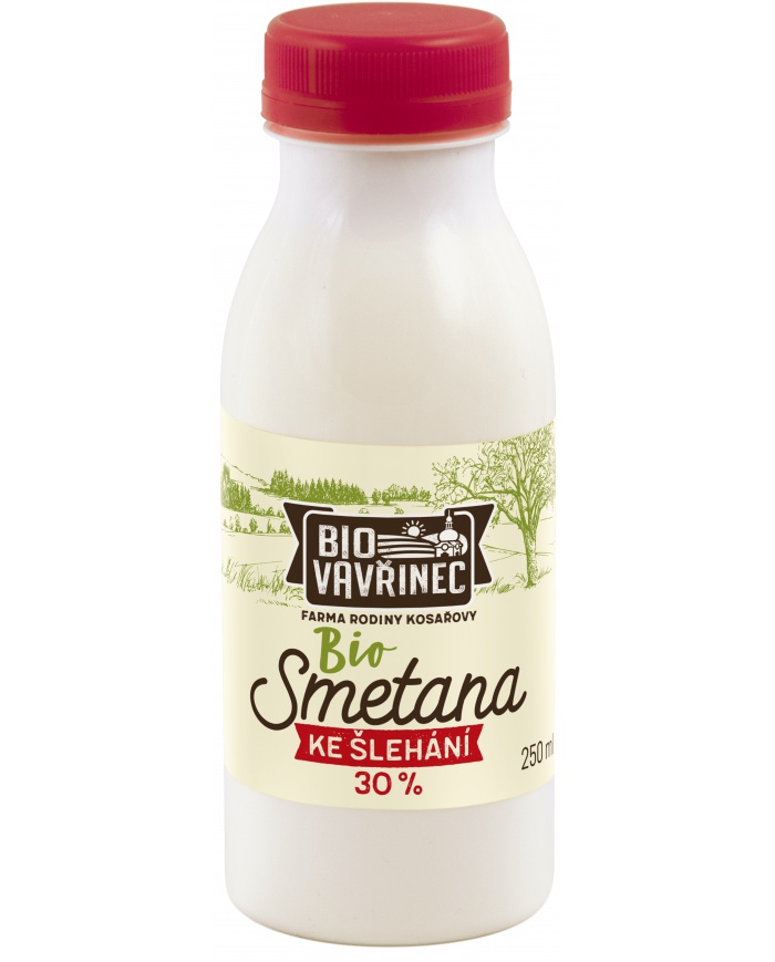 Smetana ke šlehání 30%, 250 ml