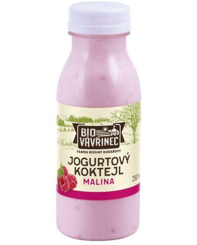 Jogurtový koktejl malina, 250 ml