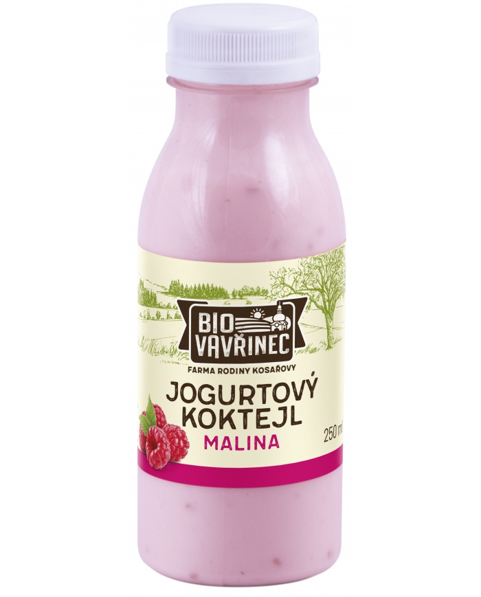Jogurtový koktejl malina, 250 ml