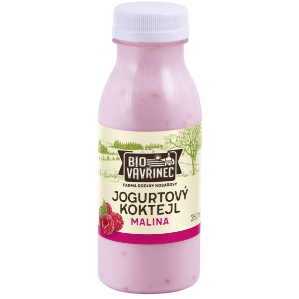 Jogurtový koktejl malina, 250 ml