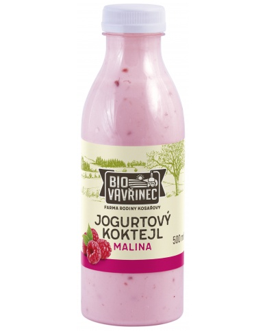 Jogurtový koktejl malina, 500 ml